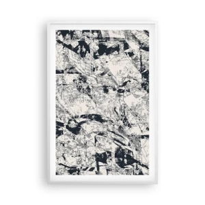 Plakát v bílém rámu - Prolínání protikladů - 61x91 cm
