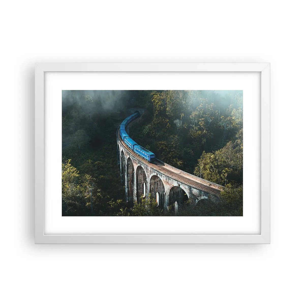 Plakát v bílém rámu - Přitažlivost přírody - 40x30 cm