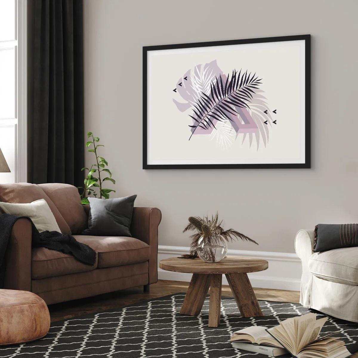 Plakát v černém rámu - Stín stínu - 91x61 cm