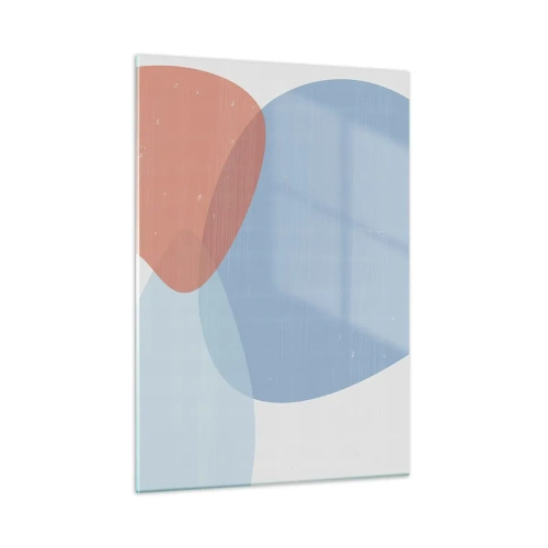 Obraz na skle - Pastelové vztahy - 50x70 cm