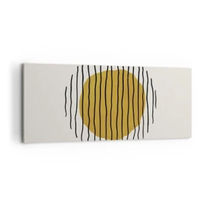 Obraz na plátně - Abstrakce chvějící se žárem - 100x40 cm