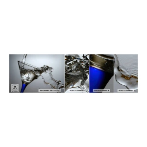 Vzor Fototapety Samolepicí Deluxe Sticker - Křišťálová voda v křišťálovém skle - Sklenka, Koktejl, Gastronomie - 100x30 cm