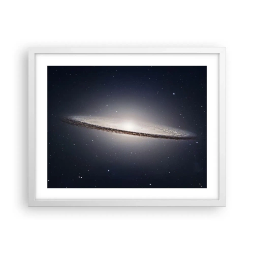 Plakát v bílém rámu - Kdysi dávno, v jedné vzdálené galaxii… - 50x40 cm