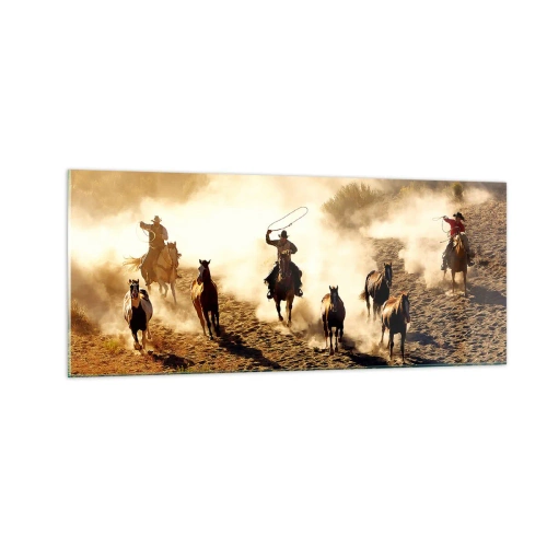 Obraz na skle - Skutečně divoký západ - 100x40 cm