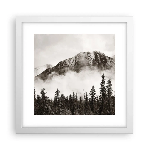 Plakát v bílém rámu - Žulový panovník - 30x30 cm