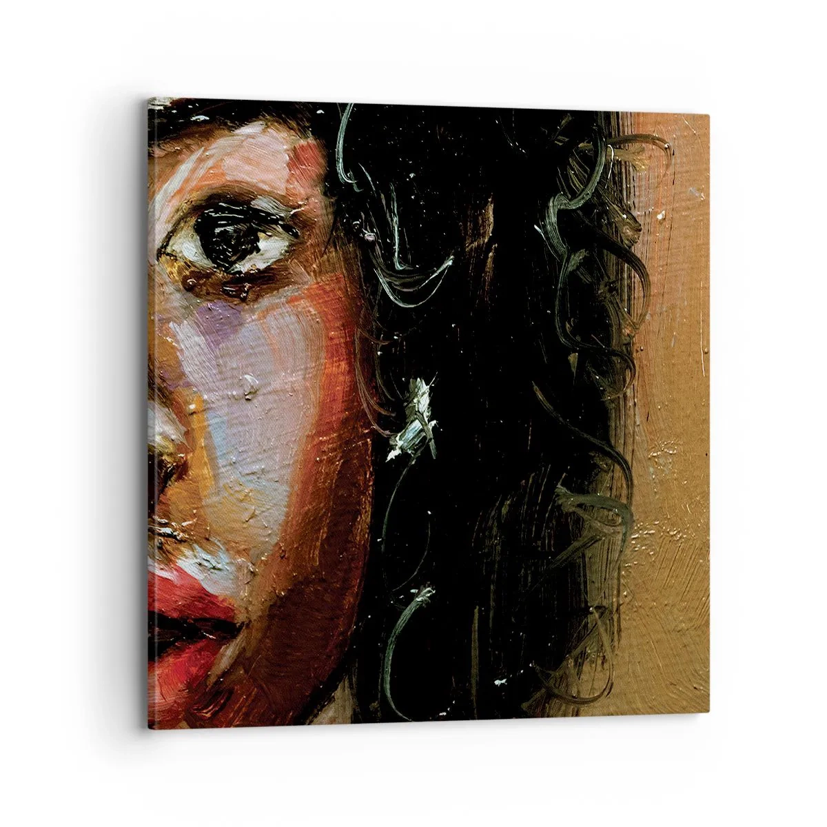 Obraz na plátně - Černá a jas - 70x70 cm