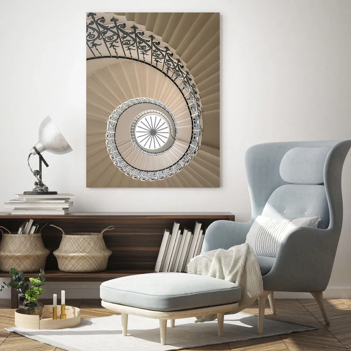 Obraz na skle - Uvnitř mušle - 50x70 cm