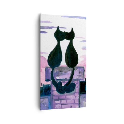 Obraz na plátně - Rendez-vous pod měsíčkem - 65x120 cm