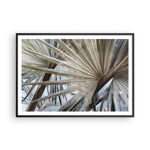 Plakát v černém rámu - Vějíře v tropech - 100x70 cm