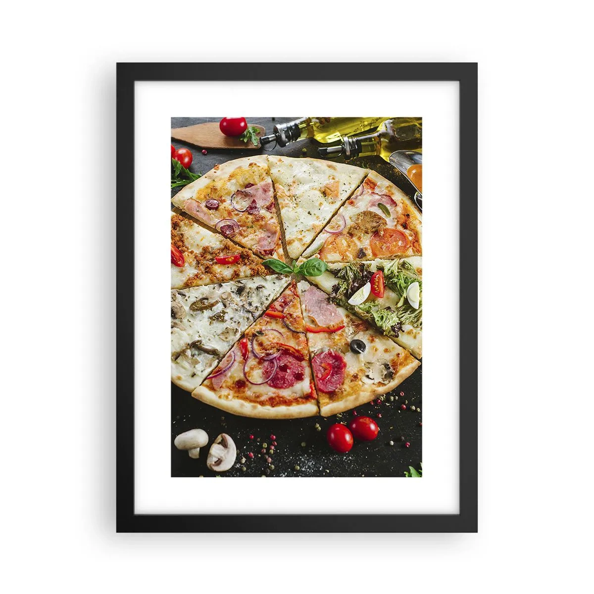 Plakát v černém rámu - Vějíř chutí - 30x40 cm