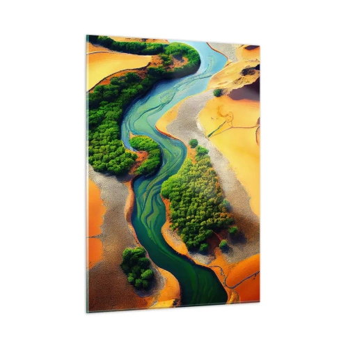 Obraz na skle - Životodárná řeka - 50x70 cm