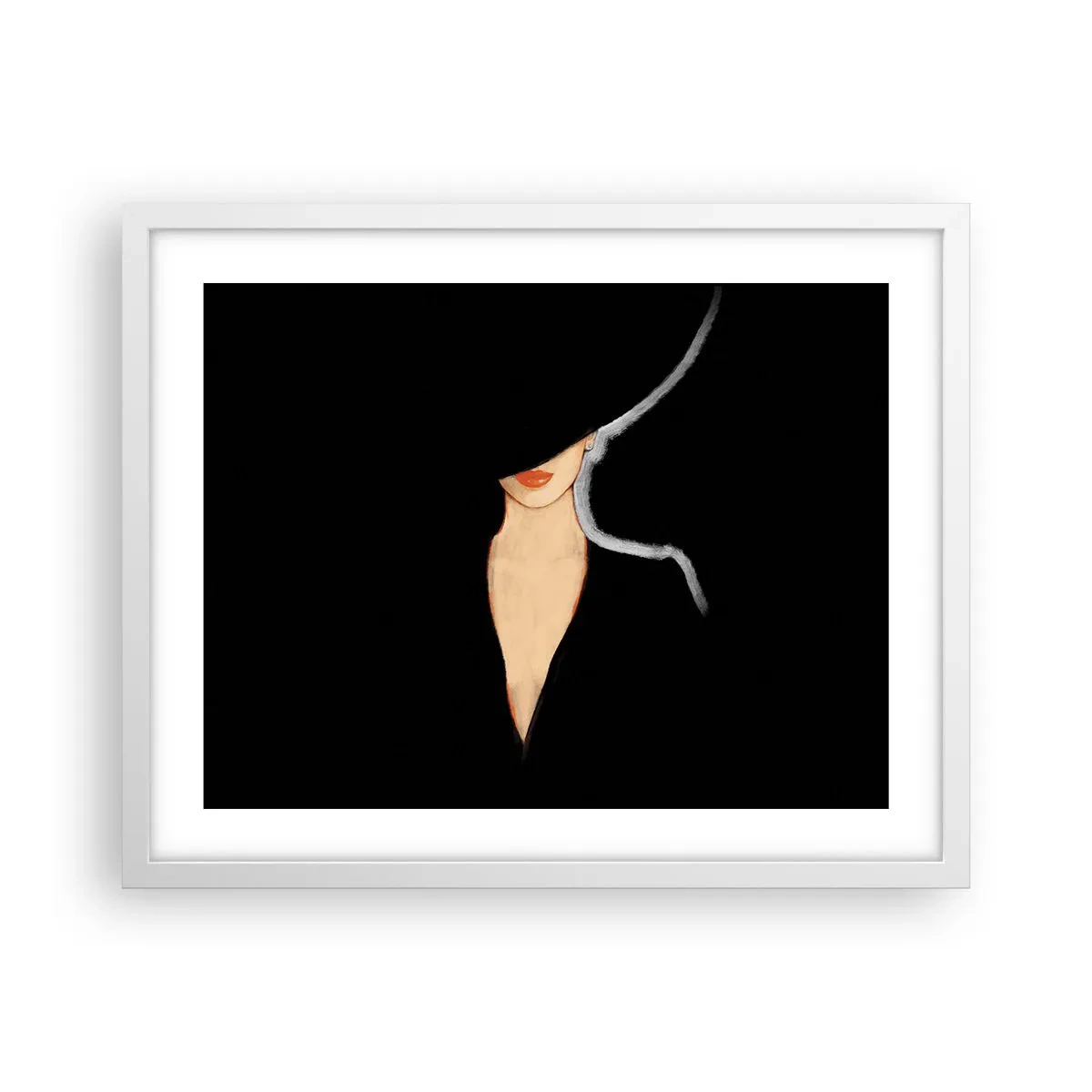Plakát v bílém rámu - Elegance a styl - 50x40 cm