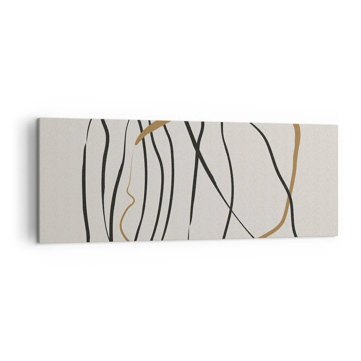 Obraz na plátně - Kompozice – tanec ve smyčce - 140x50 cm