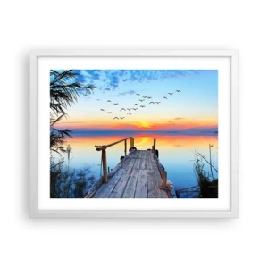Plakát v bílém rámu - Je čas vrátit se… - 50x40 cm