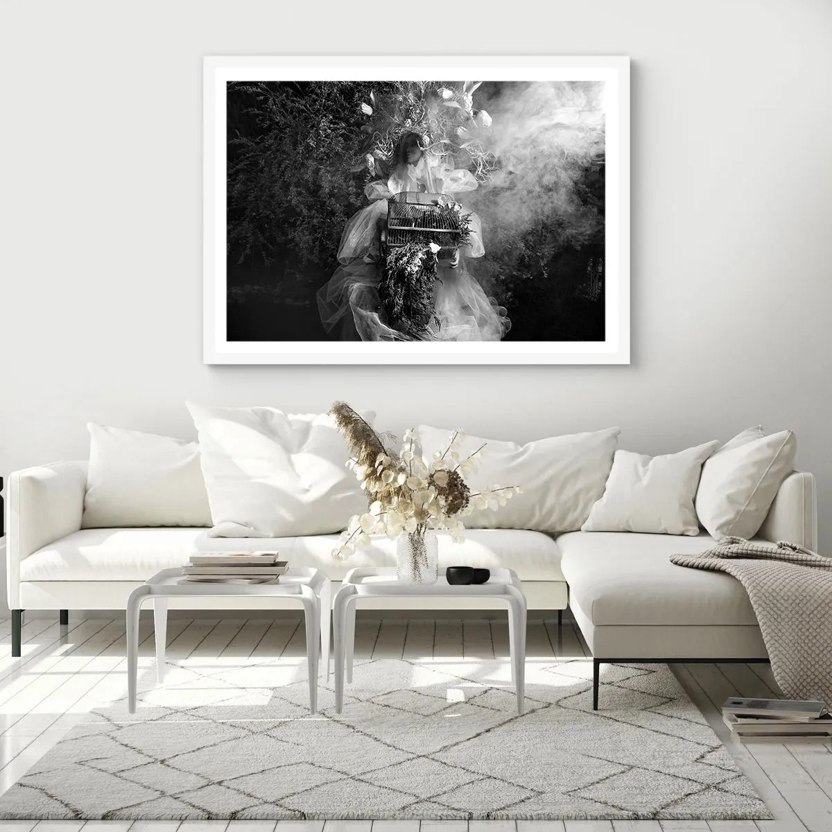 Plakát v bílém rámu - Matka Příroda - 91x61 cm