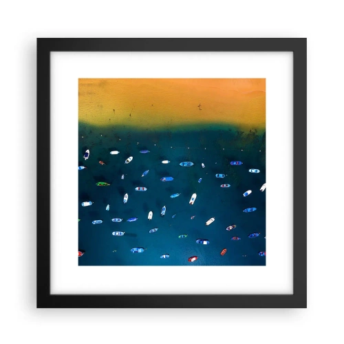 Plakát v černém rámu - Prázdninová hra - 30x30 cm