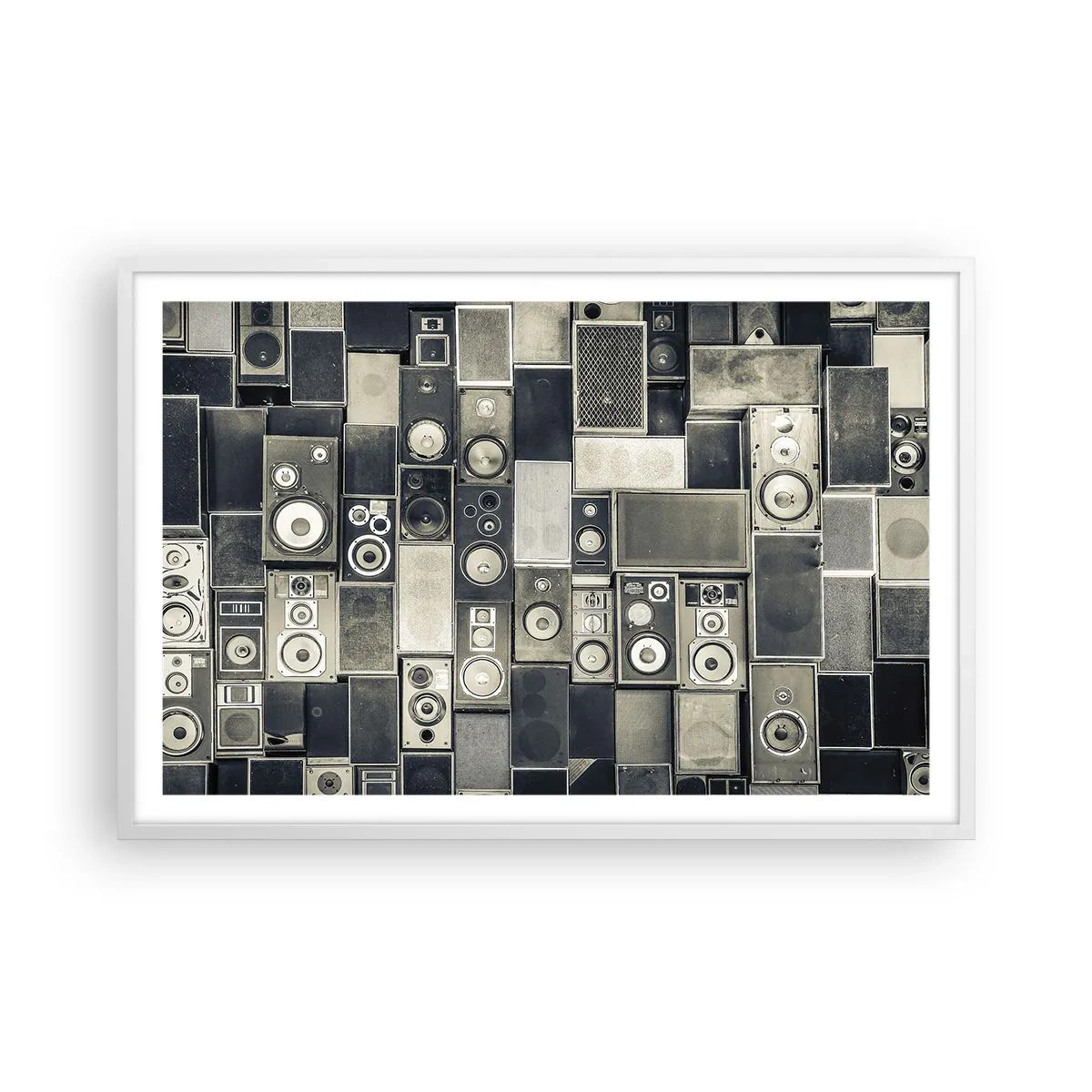 Plakát v bílém rámu - A vše je v pořádku - 91x61 cm