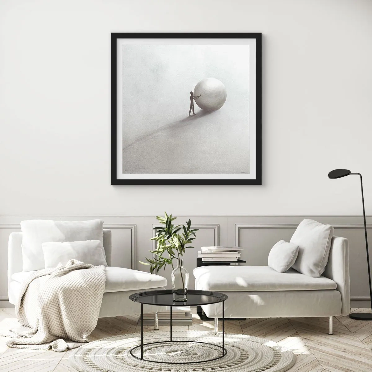 Plakát v černém rámu - Hra života - 60x60 cm
