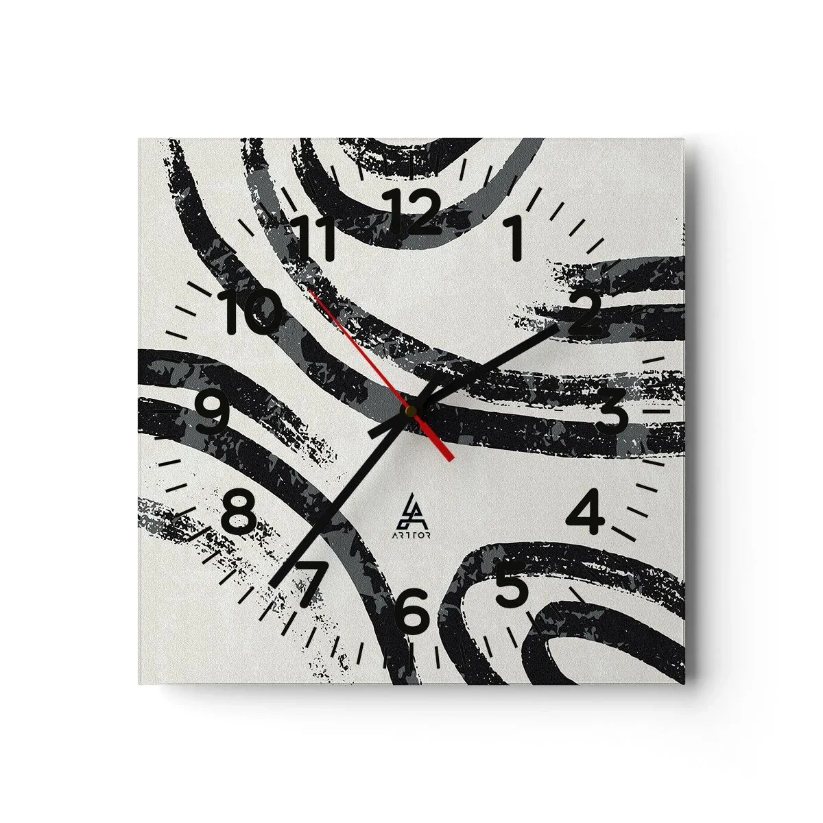 Nástěnné hodiny - Napůl zastavený - 30x30 cm