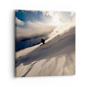 Obraz na plátně - Přijatá výzva hor - 30x30 cm