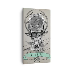 Obraz na plátně - Vidění sv. Huberta - 55x100 cm