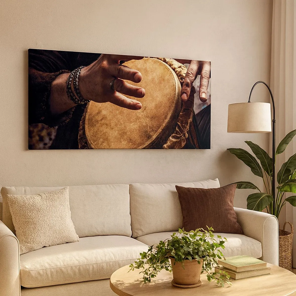 Obraz na plátně - V rytmu srdce - 100x40 cm