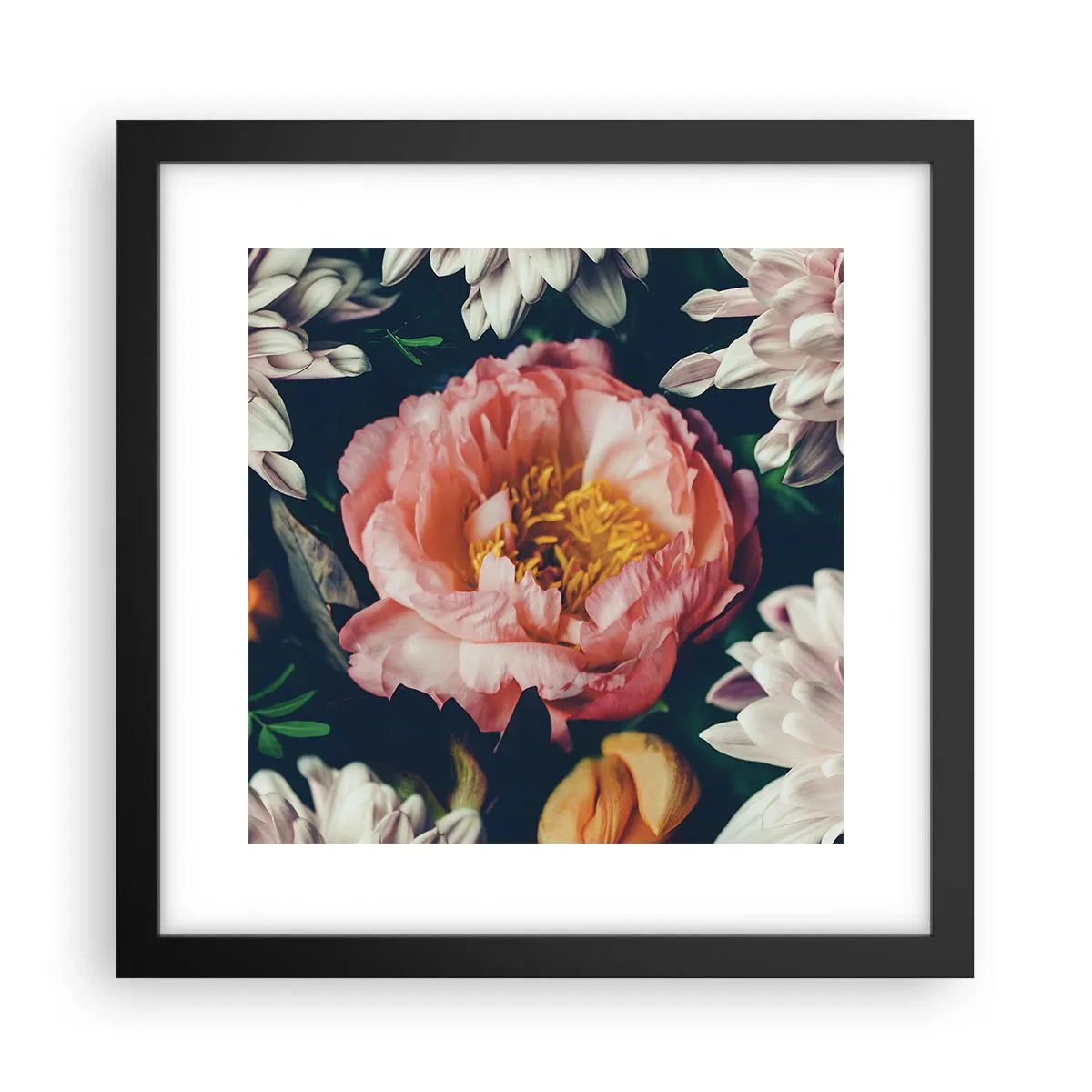 Plakát v černém rámu - S barokním přepychem - 30x30 cm