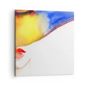 Obraz na plátně - Portrét dámy    - 60x60 cm