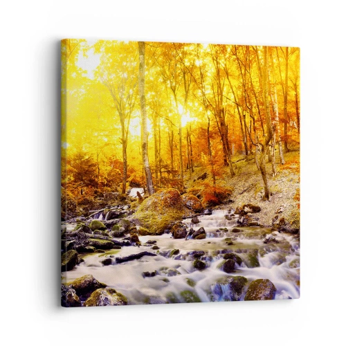 Obraz na plátně - Kameny zasazené do zlata a platiny - 30x30 cm