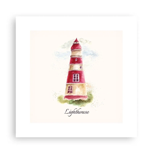 Plakát - Tady je vždy počasí - 30x30 cm