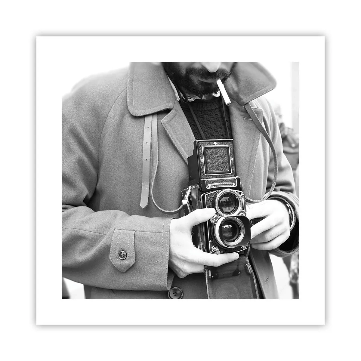 Plakát - V retro stylu - 40x40 cm