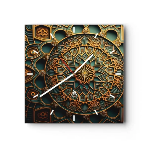 Nástěnné hodiny - V arabském stylu - 30x30 cm