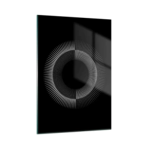 Obraz na skle - Černé slunce - 50x70 cm