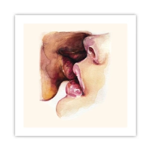 Plakát - Jako noc a den, země a nebe - 50x50 cm