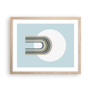 Plakát v rámu světlý dub - Neodolatelná přitažlivost - 50x40 cm