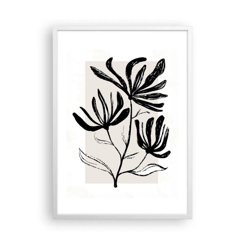 Plakát v bílém rámu - Náčrtek pro herbář - 50x70 cm