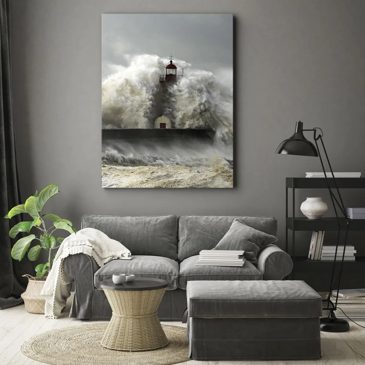 Obraz na plátně - Hněv oceánu - 50x70 cm