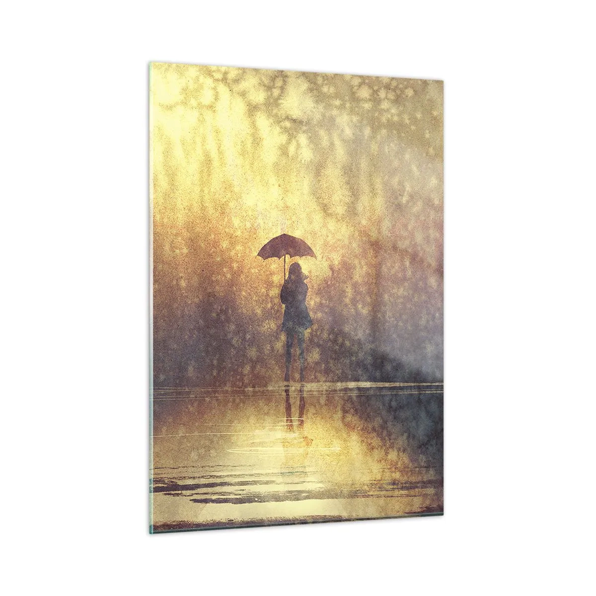 Obraz na skle - Cítím, že se na mě někdo dívá - 50x70 cm