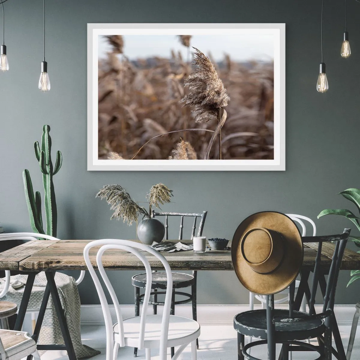 Plakát v bílém rámu - Čas odletět s větrem - 91x61 cm