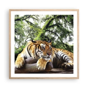 Plakát v rámu světlý dub - S úctou - 60x60 cm