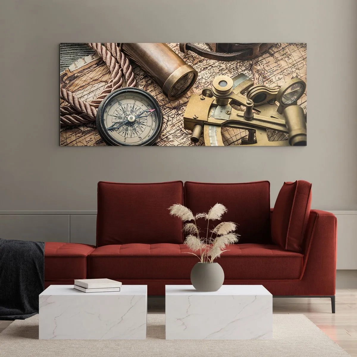 Obraz na skle - Urči směr - 160x50 cm