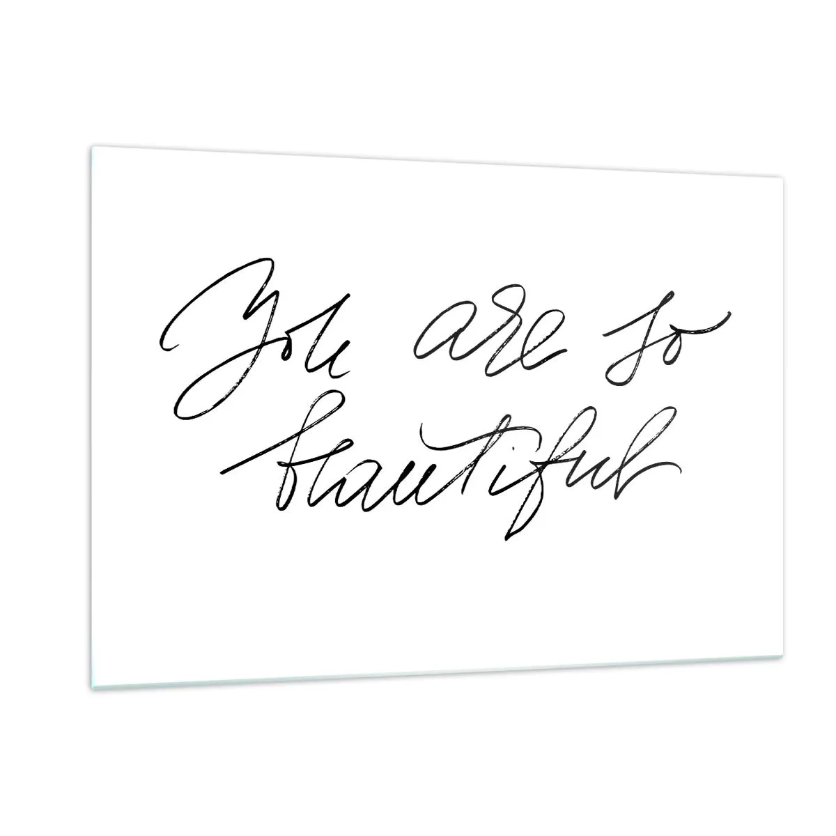 Obraz na skle - Opravdu, věřte… - 120x80 cm