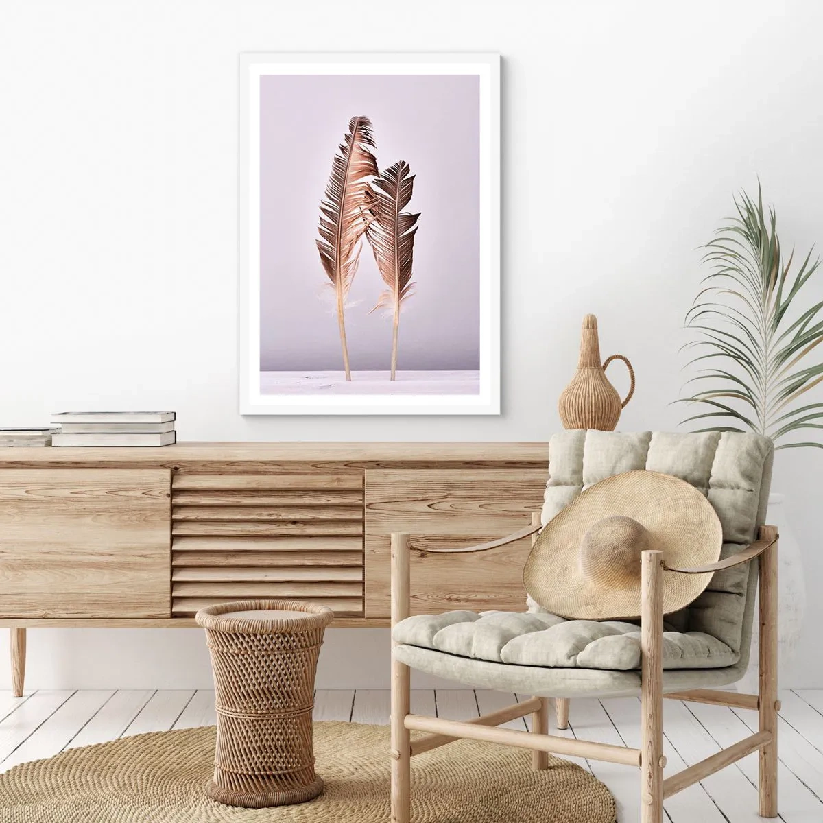 Plakát v bílém rámu - Proti nicotě - 61x91 cm