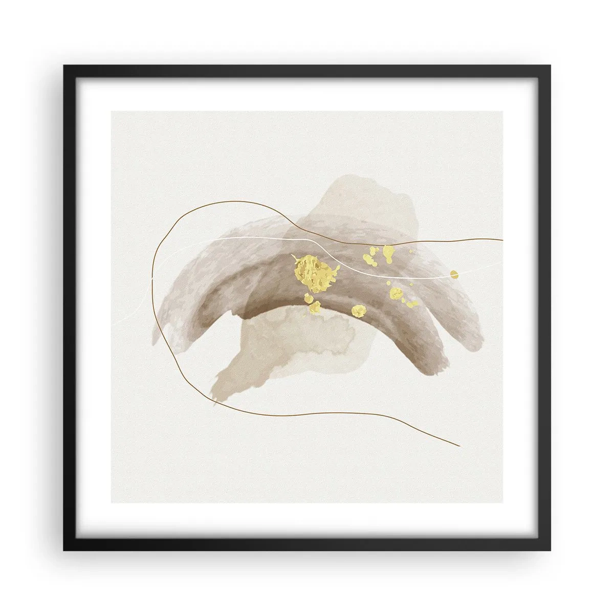 Plakát v černém rámu - Vesmírná bytost - 50x50 cm