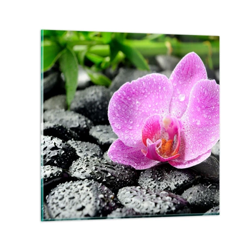 Obraz na skle - Jako otevřené srdce - 70x70 cm