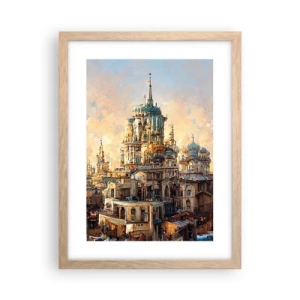 Plakát v rámu světlý dub - Město měst - 30x40 cm