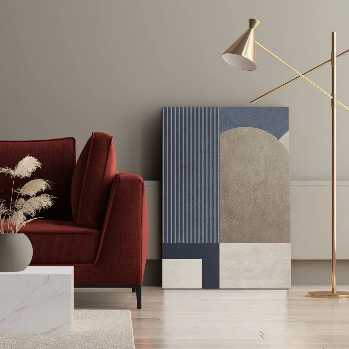 Obraz na plátně - Kompozice jednoduchosti a kulatosti - 70x100 cm