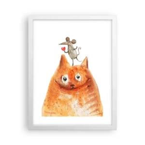 Plakát v bílém rámu - Paradoxy lásky - 30x40 cm