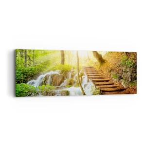 Obraz na plátně - Vytoužený chlad - 90x30 cm