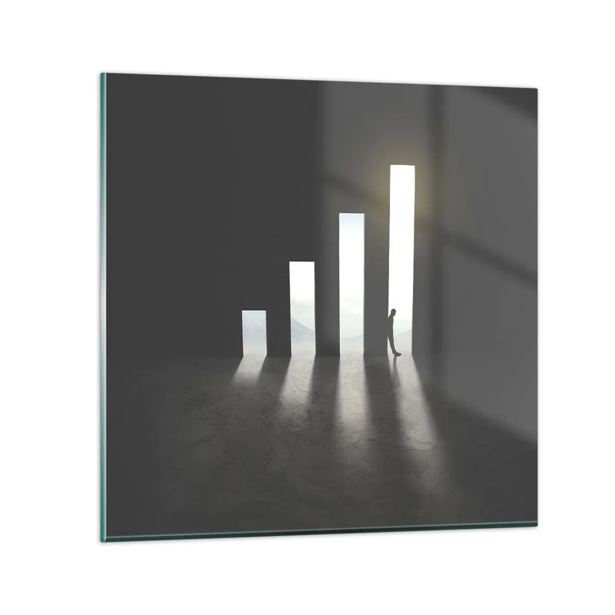 Obraz na skle - Úspěch – imprese - 70x70 cm